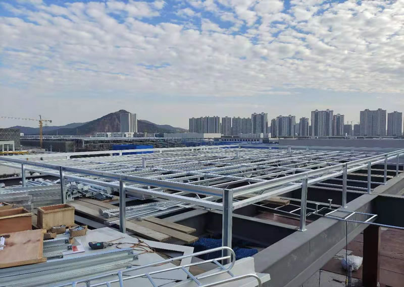 长电科技方形组合图安装现场